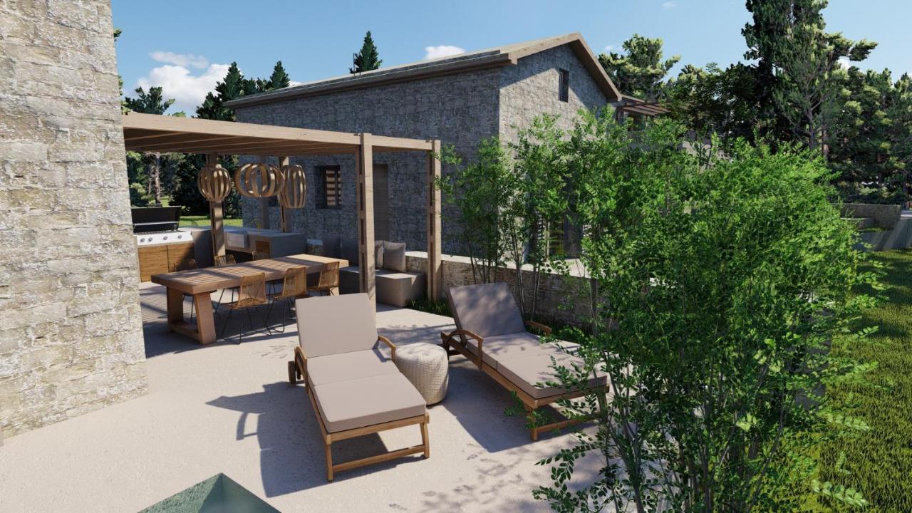 Papadria Villas - Modern Luxury Villas Near Kathisma Beach Tsoukaládhes Exteriér fotografie